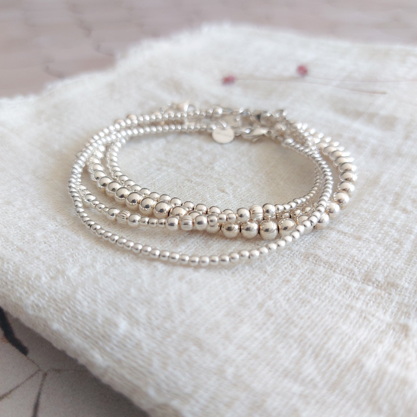 Sterling silver bolletjes armbanden