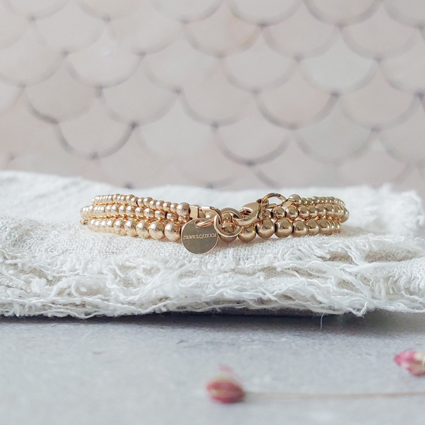 14k gouden kralen armbanden in verschillende maen