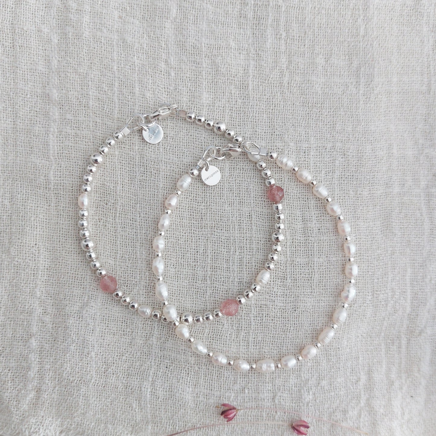 Parel armband | Zilver | Pearl delight