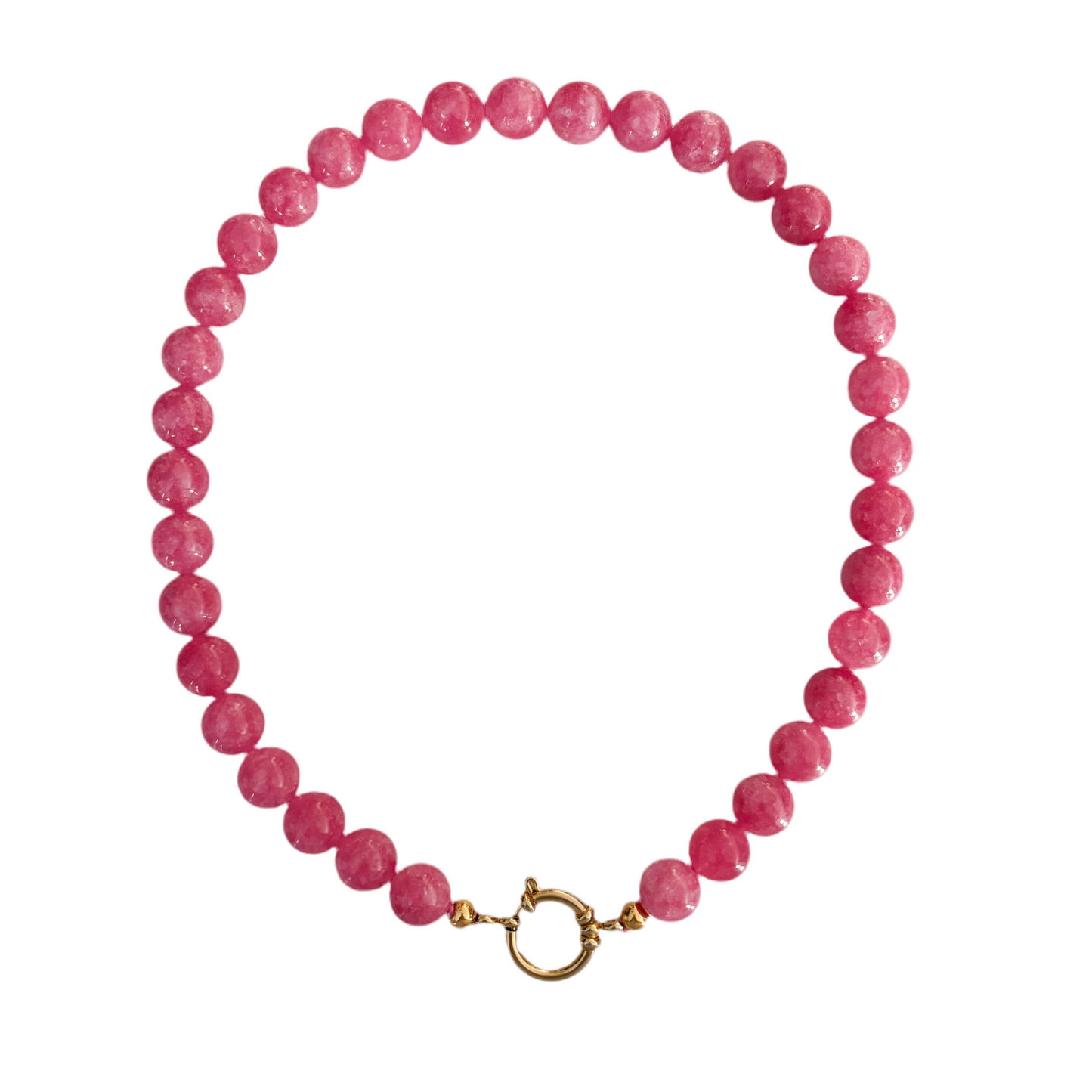Bubblegum | Ketting met grote ronde kralen | Stainless steel