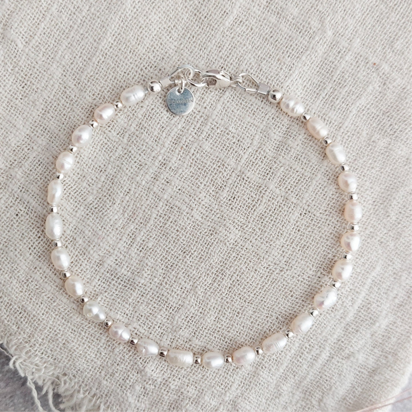 Parel armband | Zilver | Pearl delight