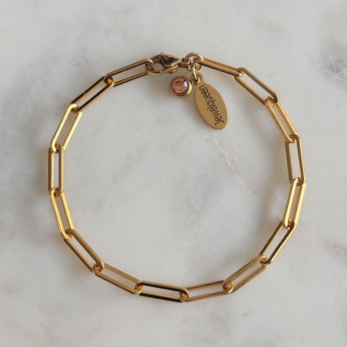 Schakel armband | Goud | Jane small