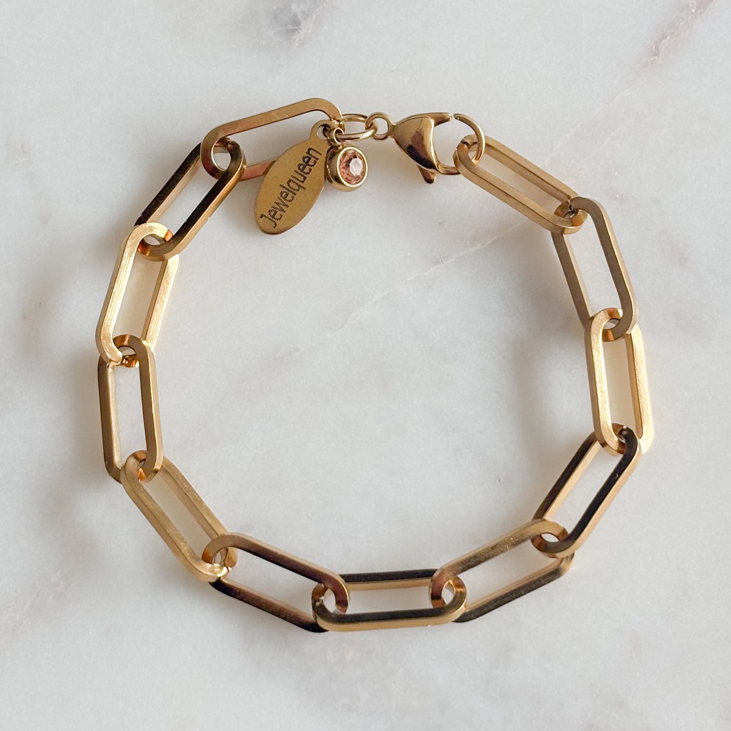 Schakel armband | Goud | Jane Big