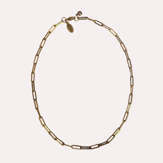 Gouden rvs schakel ketting