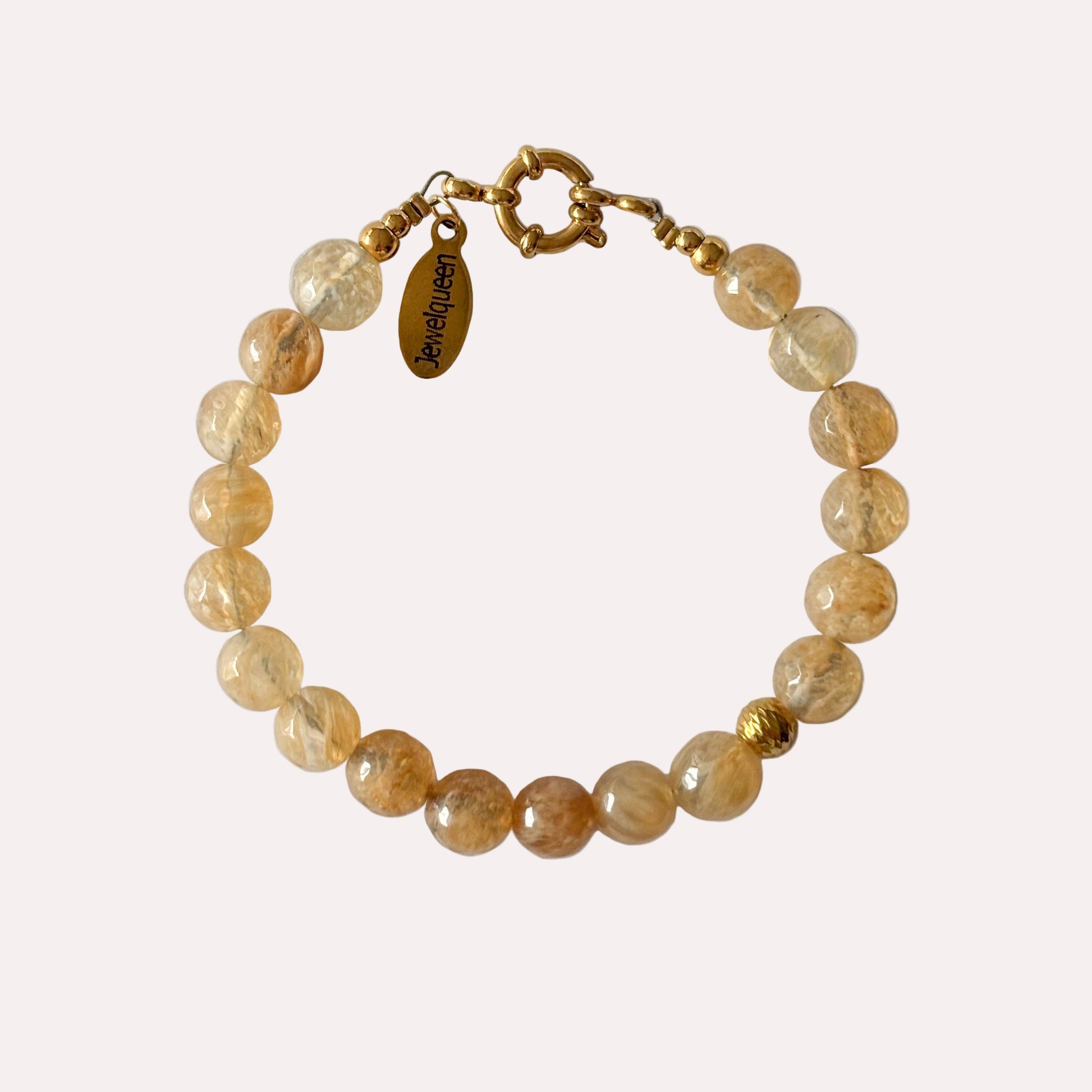 kralen armband met stainless steel boeislot